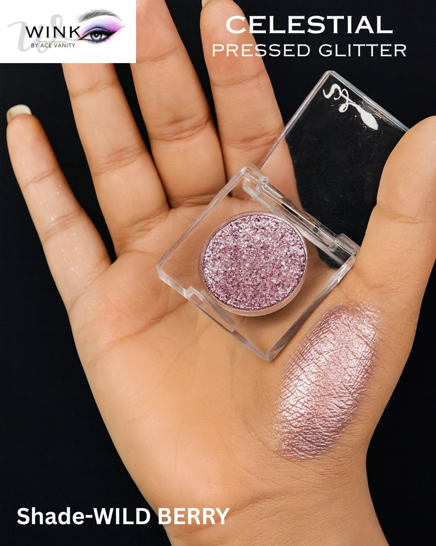 Celestial Pressed Glitter Wild Berry